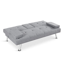 Load image into Gallery viewer, Arleth 3 Seater Sofa Bed - Light Grey