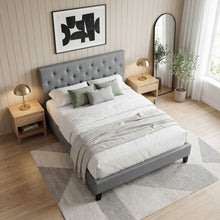 Load image into Gallery viewer, 22227-blane-double-bed-frame-dark-grey-2601077