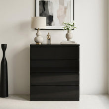 Load image into Gallery viewer, Angeles High Gloss 5 Drawer Tallboy - Black