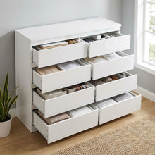 Load image into Gallery viewer, Angeles High Gloss 8 Drawer Lowboy - White