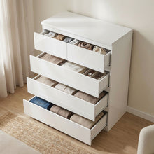 Load image into Gallery viewer, Angeles High Gloss 5 Drawer Tallboy - White