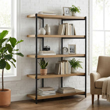 Load image into Gallery viewer, 22501-rukwa-wooden-bookshelf-160cm-oak-2601262