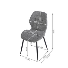 Load image into Gallery viewer, Nori Fabric Dining Chair - Set Of 4 - Grey