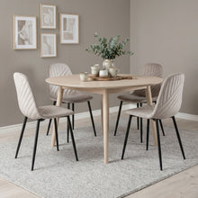 Load image into Gallery viewer, Lume Velvet Dining Chair - Set Of 4 - Light Khaki