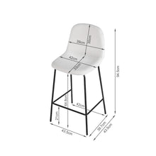 Load image into Gallery viewer, Selo Boucle Bar Stool - Set Of 2 - White