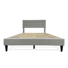 Load image into Gallery viewer, Aspen Double Fabric Bed Frame - Stone