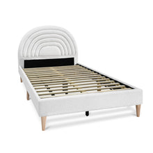 Load image into Gallery viewer, Lydia King Single Bed Frame - Cream