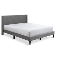 Load image into Gallery viewer, r_23193_bassie_queen_bed_frame_-_light_grey_2_50f9e522-004d-4637-8c9a-1f8a7a4a5ed2