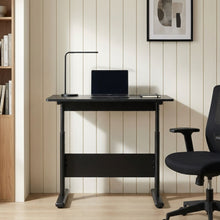 Load image into Gallery viewer, Hector 80cm Height-Adjustable Computer Desk - Black