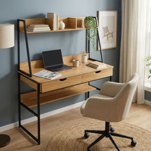 Load image into Gallery viewer, Siya 120cm Computer Study Desk with Drawers - Walnut