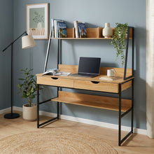 Load image into Gallery viewer, Siya 120cm Computer Study Desk with Drawers - Walnut