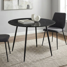 Load image into Gallery viewer, Elijah 100cm Round Dining Table - Black Silver