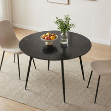 Load image into Gallery viewer, Elijah 100cm Round Dining Table - Black Silver