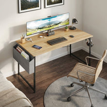 Load image into Gallery viewer, Aidan 120cm Computer Desk with Storage Bag - Natural