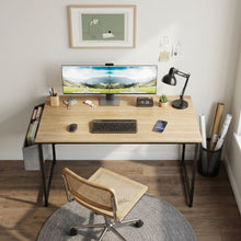 Load image into Gallery viewer, Aidan 120cm Computer Desk with Storage Bag - Natural