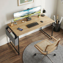 Load image into Gallery viewer, Aidan 120cm Computer Desk with Storage Bag - Natural