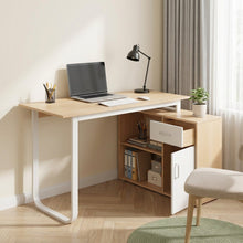 Load image into Gallery viewer, Yates 120cm Computer Desk with Right Cabinet - Oak