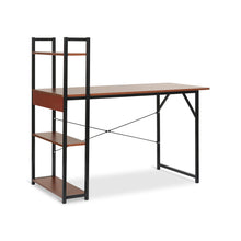 Load image into Gallery viewer, Kendahl 120CM Computer Desk with Bookshelf - Black (0.066m3 - 15.5kg)