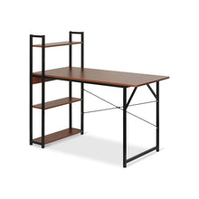 Load image into Gallery viewer, Kendahl 120CM Computer Desk with Bookshelf - Black (0.066m3 - 15.5kg)