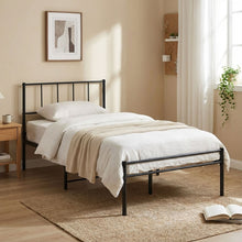 Load image into Gallery viewer, Sophia King Single Metal Bed Frame - Black