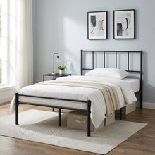 Load image into Gallery viewer, Sophia King Single Metal Bed Frame - Black