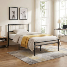Load image into Gallery viewer, Sophia King Single Metal Bed Frame - Black