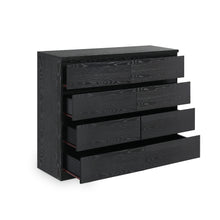 Load image into Gallery viewer, Tongass Wooden 8 Drawers Lowboy - Black