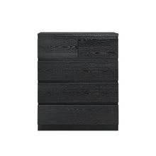 Load image into Gallery viewer, Tongass Wooden 5 Drawers Tallboy - Black