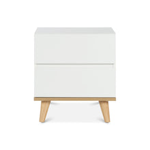 Load image into Gallery viewer, Hudson Wooden Bedside Table - White