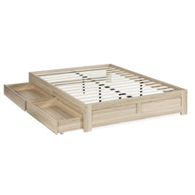 Load image into Gallery viewer, Borneo Queen Storage Bed - Oak