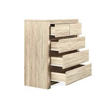 Load image into Gallery viewer, r_22898_borneo_5_drawers_tallboy_-_oak_5_1135589c-a1ea-4bbc-959e-5e4ab8931f3d