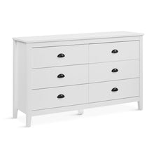 Load image into Gallery viewer, r_22691_congo_6_drawers_low_boy_-_white_2_4c7dec09-901b-4705-b68e-7630369d8197
