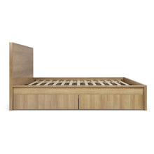 Load image into Gallery viewer, Harris Queen Bed Frame with Storage - Oak