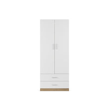 Load image into Gallery viewer, r-22582_harris_2_door_wardrobe_with_drawers_-_oak_and_white_2