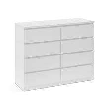Load image into Gallery viewer, Tongass Wooden Low Boy 8 Drawers - White