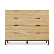 Load image into Gallery viewer, r-22268_ocala_low_boy_8_drawer_chest_drawer_-_oak__2