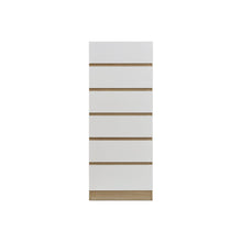 Load image into Gallery viewer, Harris 6 Drawers Slim Tallboy - Oak + White