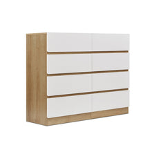 Load image into Gallery viewer, Harris 8 Drawers Low Boy - Oak + White