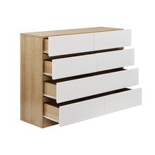 Load image into Gallery viewer, Harris 8 Drawers Low Boy - Oak + White