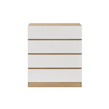 Load image into Gallery viewer, Harris 4 Drawers Tallboy - Oak + White
