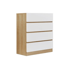 Load image into Gallery viewer, Harris 4 Drawers Tallboy - Oak + White