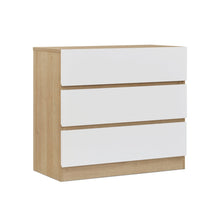Load image into Gallery viewer, Harris 3 Drawers Tallboy - Oak + White