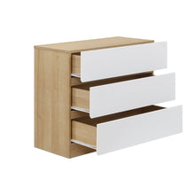 Load image into Gallery viewer, Harris 3 Drawers Tallboy - Oak + White