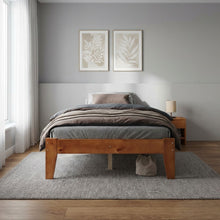 Load image into Gallery viewer, 21476-meri-king-single-wooden-bed-frame-oak-2602025
