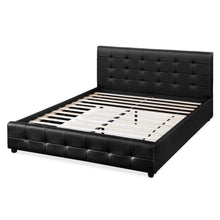 Load image into Gallery viewer, Augusta King PU Bed Frame - Black