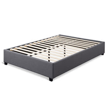 Load image into Gallery viewer, Bromo Fabric Slat Bed Frame - Double