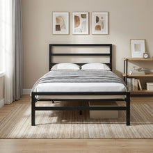 Load image into Gallery viewer, 23651-dowe-king-single-metal-bed-frame-black-2602035