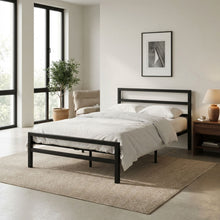 Load image into Gallery viewer, 23651-dowe-king-single-metal-bed-frame-black-2602032