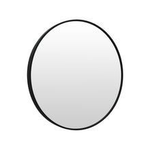 Load image into Gallery viewer, Nova Round Metal Framed Wall Mirror 50cm - Black