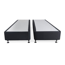 Load image into Gallery viewer, Charles Fabric Super King Split Bed Base 4 Drawers - Black